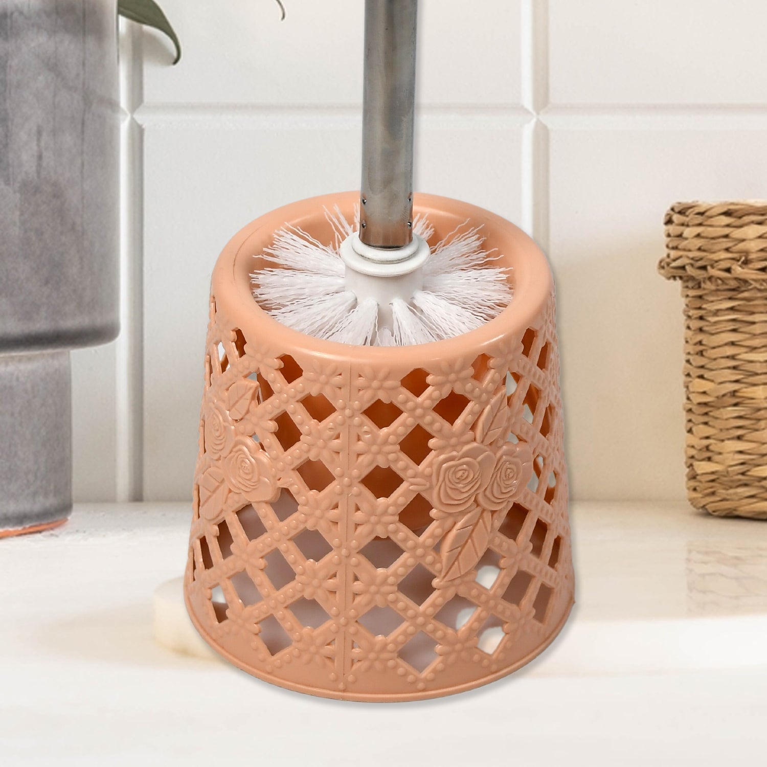 Toilet Brushes / Toilet Holders Toilet Brush Set Toilet Cleaning Brush Household with Base Wash Toilet Brush No Dead Angle Cleaning Set Household Cleaning Tools - infinityexculsivestore.com