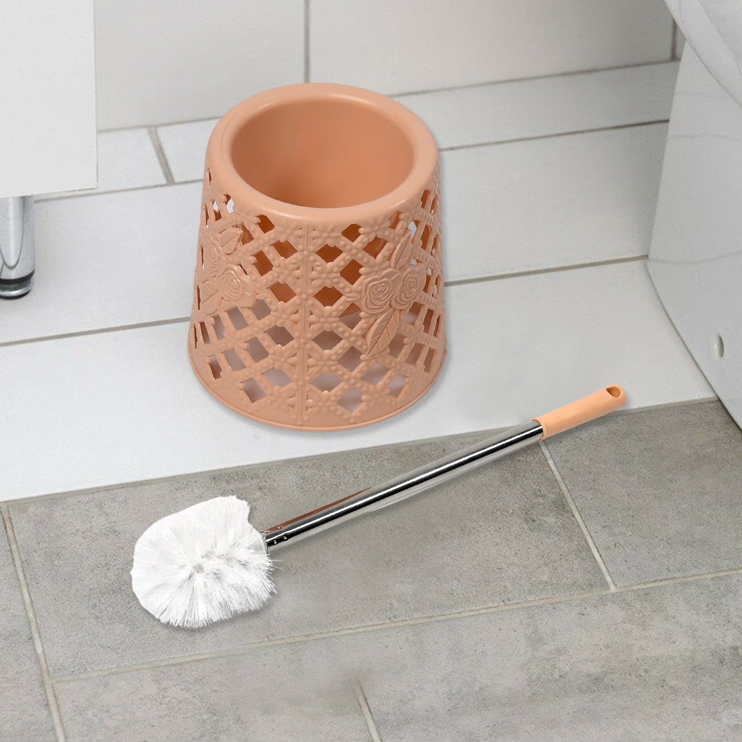 Toilet Brushes / Toilet Holders Toilet Brush Set Toilet Cleaning Brush Household with Base Wash Toilet Brush No Dead Angle Cleaning Set Household Cleaning Tools - infinityexculsivestore.com