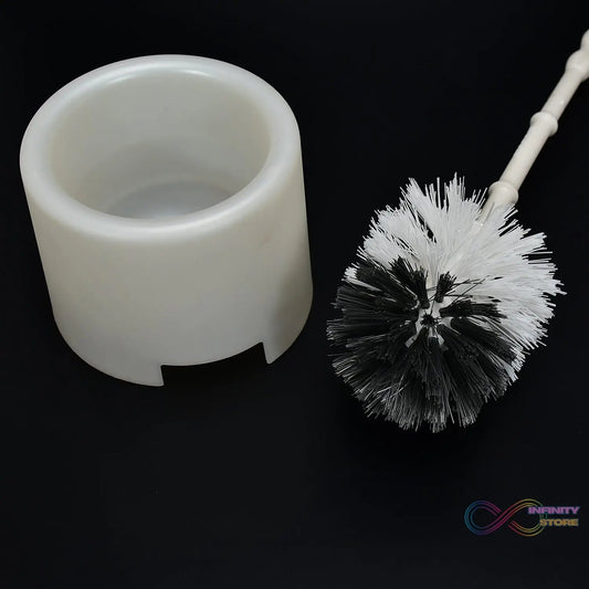 Toilet Cleaning Brush with Potted Holder - infinityexculsivestore.com