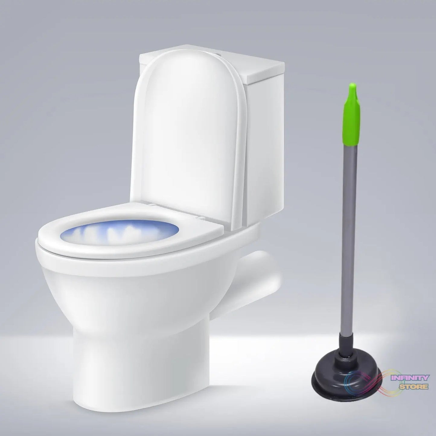 Toilet Plunger - for Clogs in Toilet Bowls and Sinks in Homes, Commercial and Industrial Buildings. - infinityexculsivestore.com