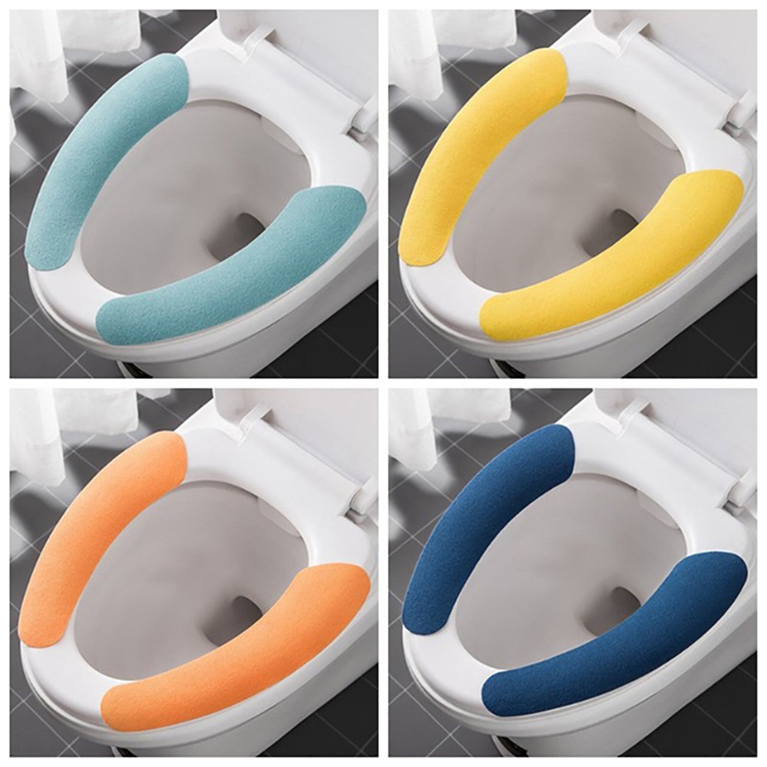 Toilet Seat Cover, Toilet Seat Cushion Soft and Warm Washable Toilet seat Cover Sheets Comfortable - infinityexculsivestore.com