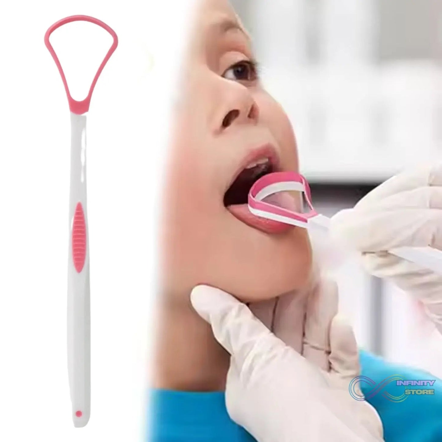 Tongue Cleaner Oral Tongue Cleaner Brush Scraper (1 Pc) - infinityexculsivestore.com