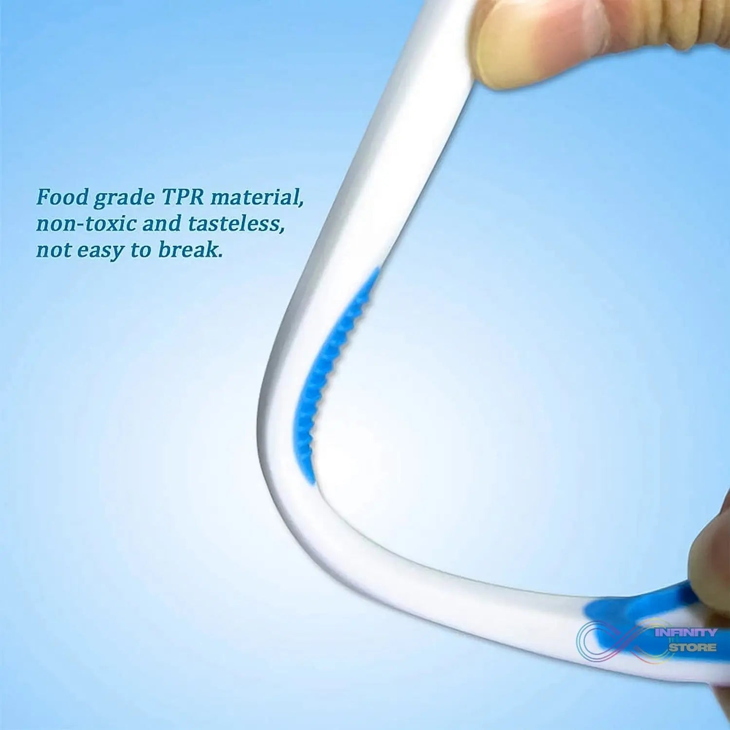 Tongue Cleaner Oral Tongue Cleaner Brush Scraper (1 Pc) - infinityexculsivestore.com