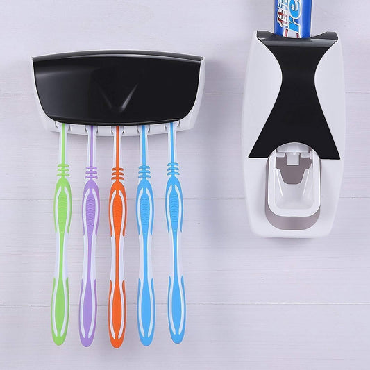 Toothpaste Dispenser & Tooth Brush with Toothbrush - infinityexculsivestore.com