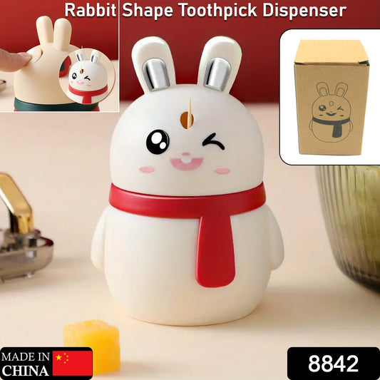 Rabbit Shape Toothpick Dispenser Pressing Small Size Accessory Durable Red | Home & Garden | Kitchen, Dining & Bar | Kitchen Storage & Organization | Racks & Holders Dining Room Table Decoration (1 Pc ) - infinityexculsivestore.com