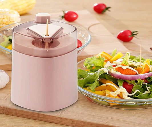 Toothpick Holder Dispenser, Pop - Up Automatic Toothpick Dispenser, Toothpick Storage Box - infinityexculsivestore.com