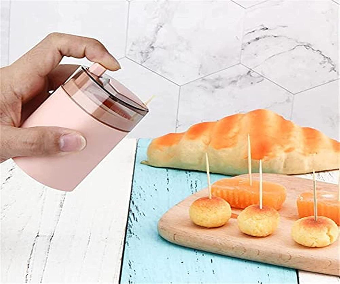 Toothpick Holder Dispenser, Pop - Up Automatic Toothpick Dispenser, Toothpick Storage Box - infinityexculsivestore.com
