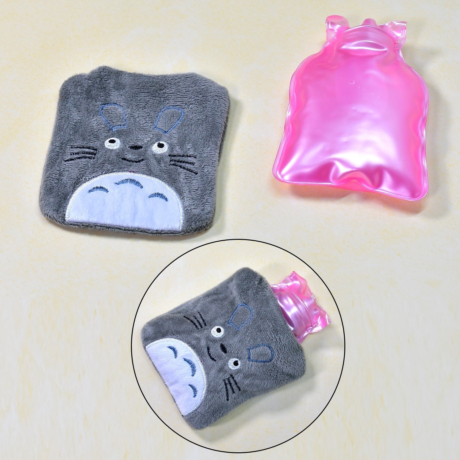 Totoro Cartoon Small Hot Water Bag with Cover for Pain Relief - infinityexculsivestore.com