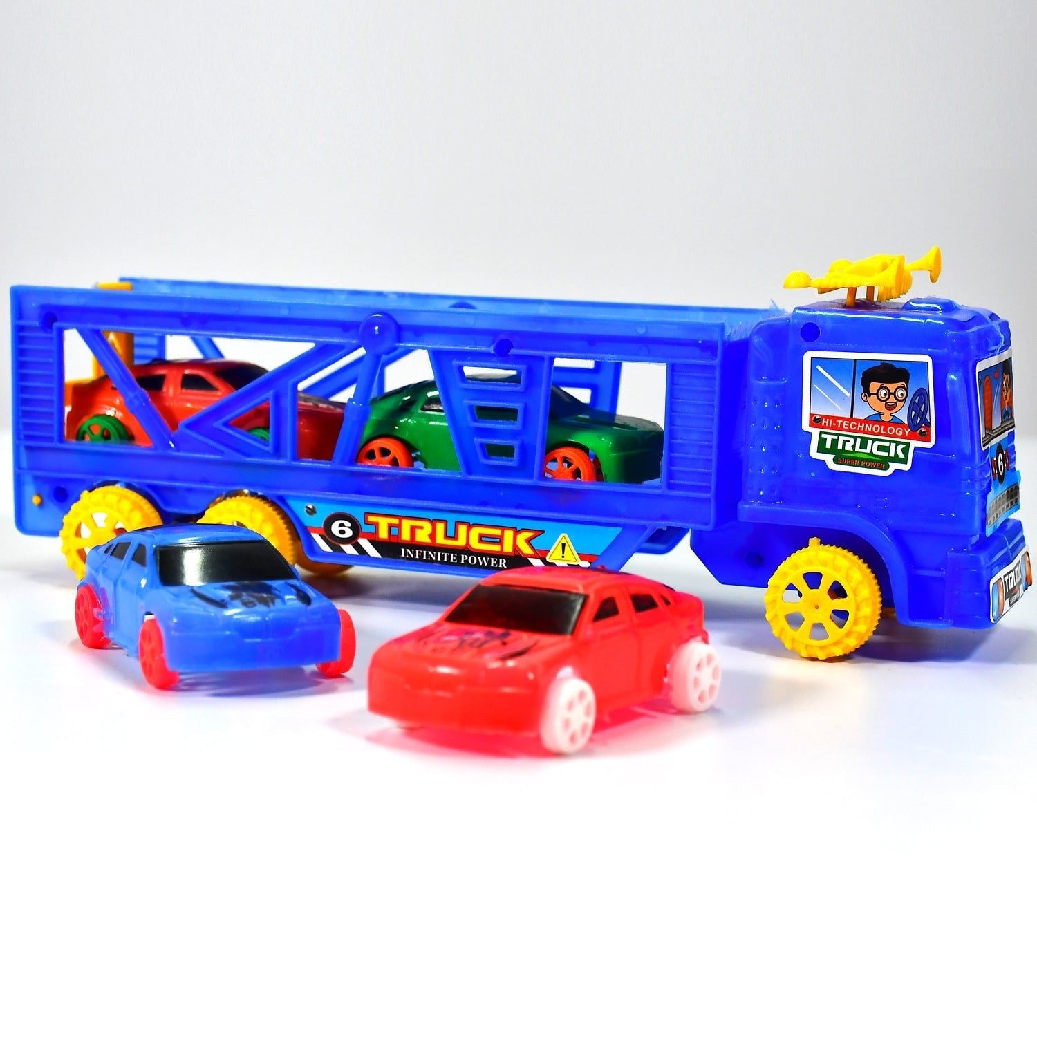 Toy Set Truck with 4 Mini Cars Toy Vehicles for Children - infinityexculsivestore.com