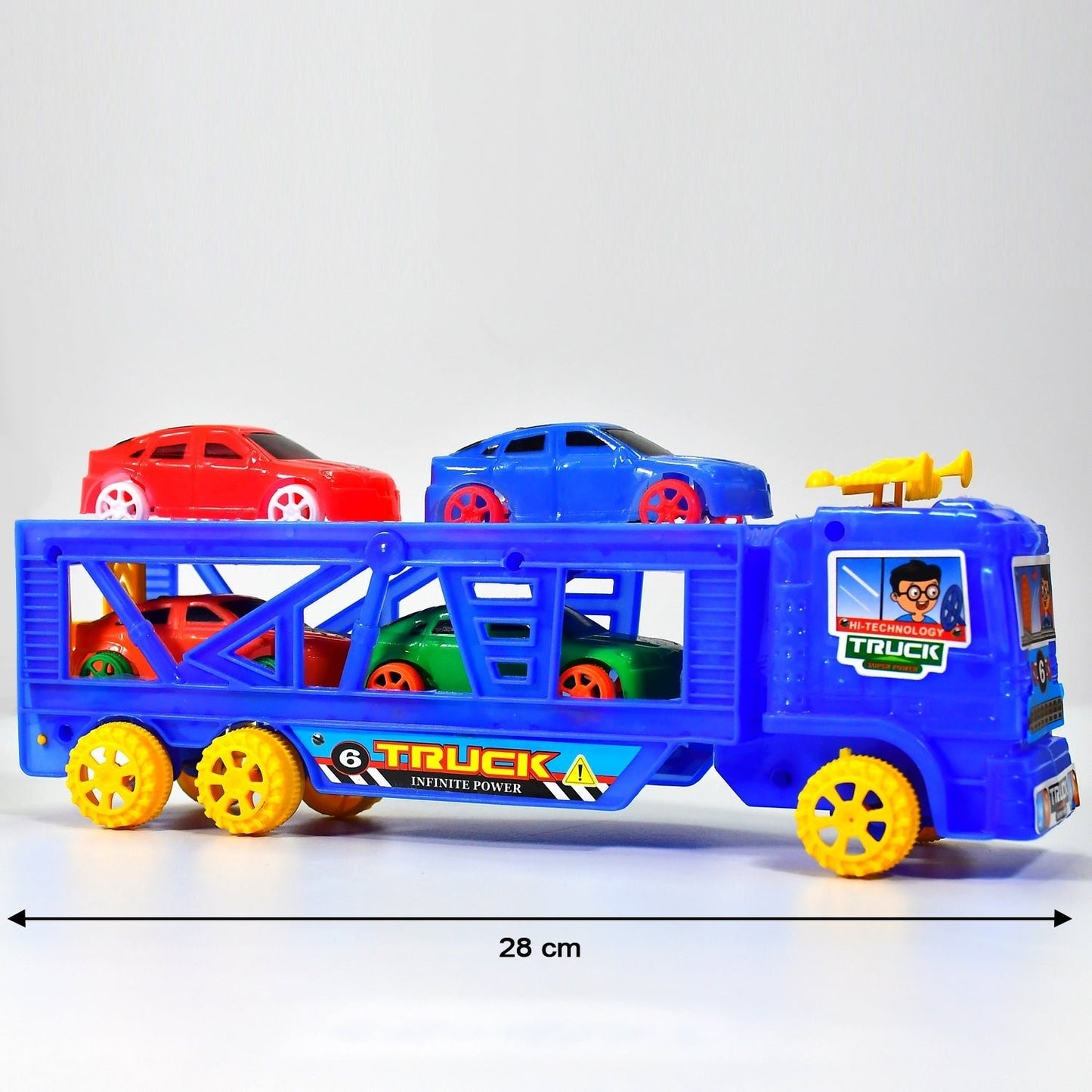Toy Set Truck with 4 Mini Cars Toy Vehicles for Children - infinityexculsivestore.com