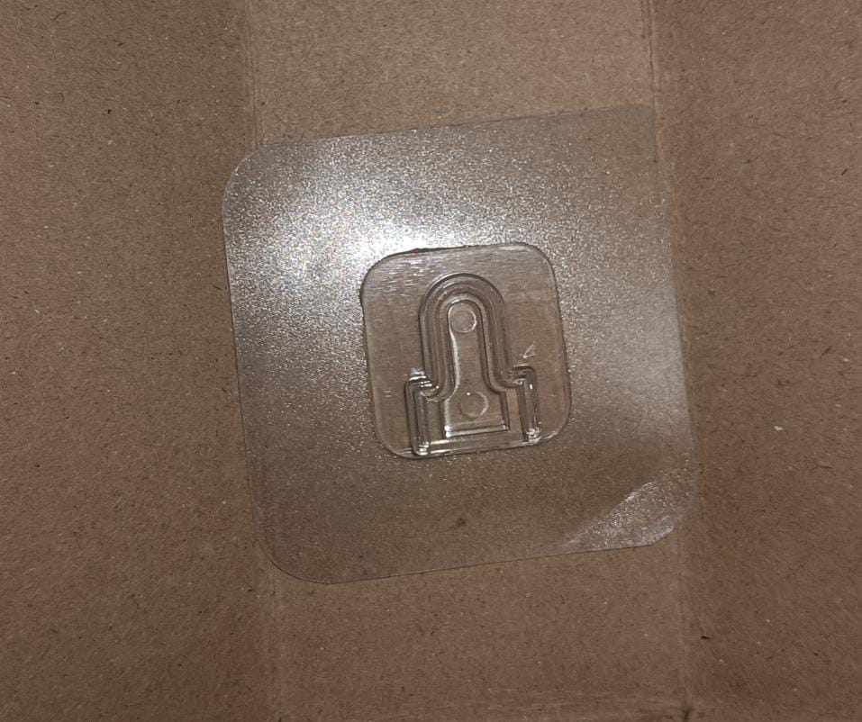 Transparent Adhesive Male Hook Used For Hanging Various Types Of Items (1Pc) - infinityexculsivestore.com