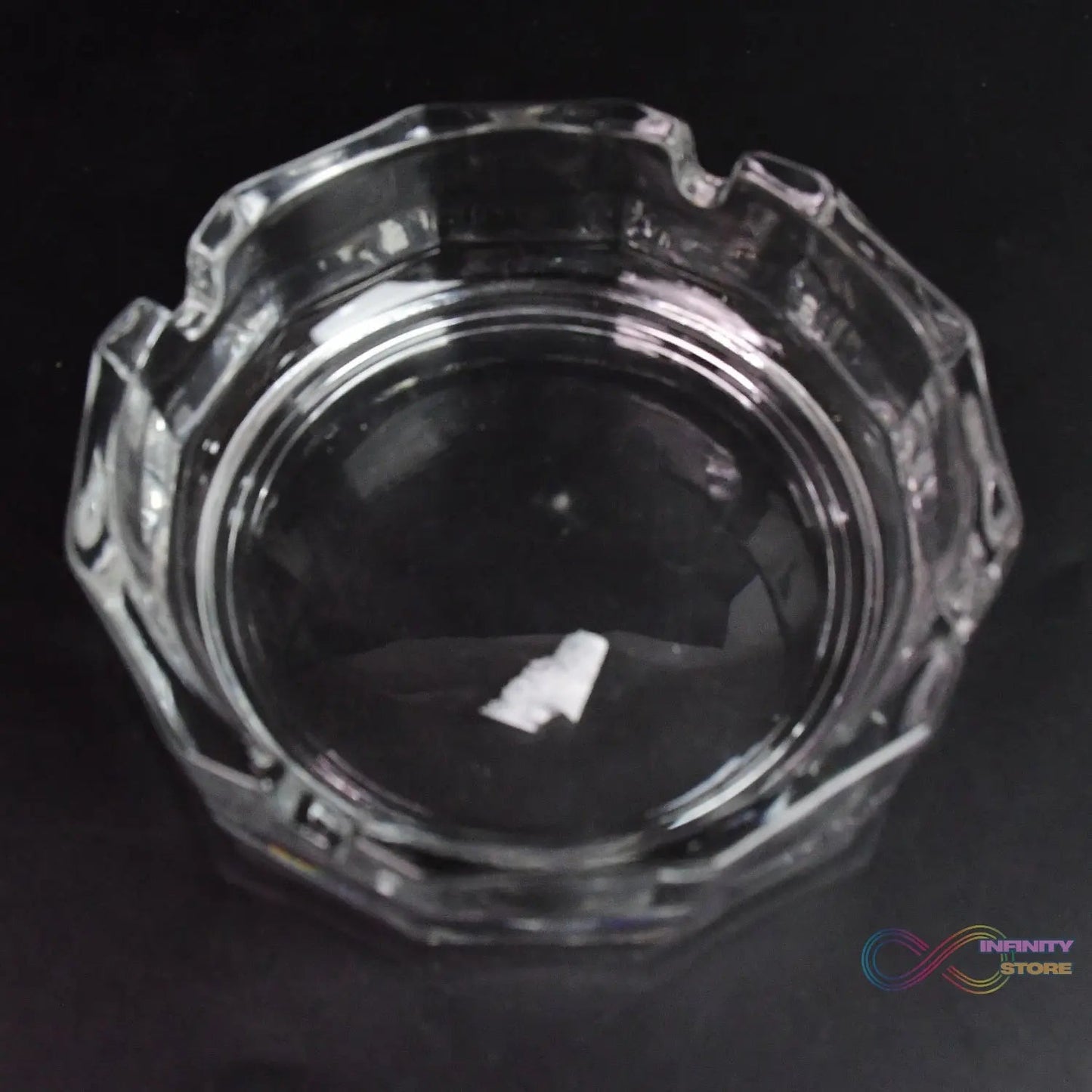 Transparent Ashtray Cigarettes Holder Home Office and Bar Tone Hotel Restaurant Indoor (1 pc) - infinityexculsivestore.com