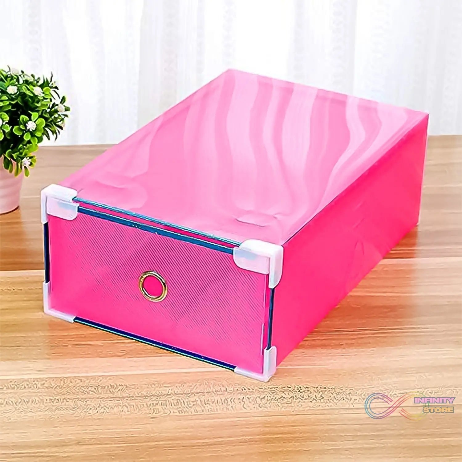 Transparent Drawer Style Shoe Storage Box (1 Pc) - infinityexculsivestore.com