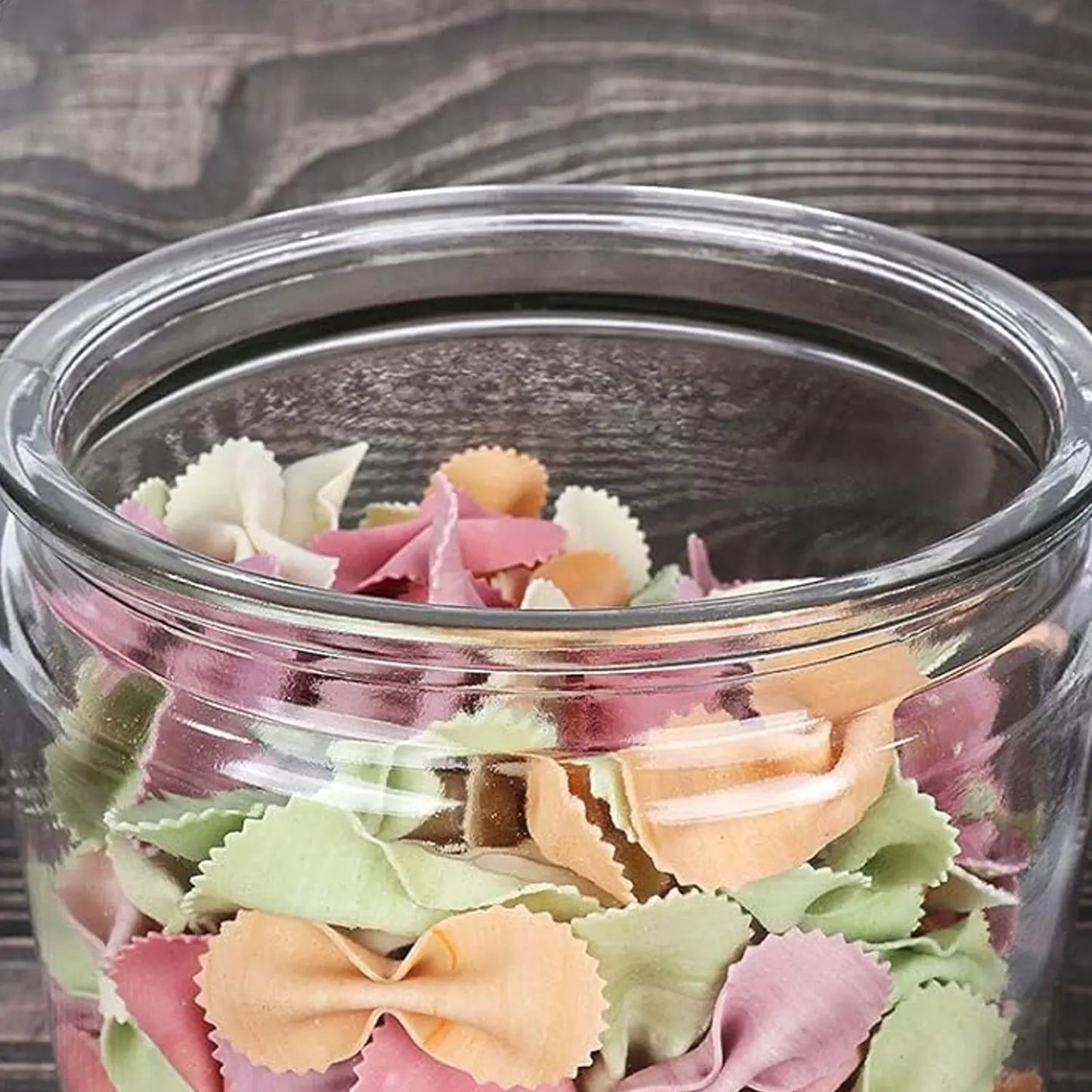 Transparent Kitchen Plastic Container/ Jar Set (2 Pcs Set / 1100 ML Approx) - infinityexculsivestore.com
