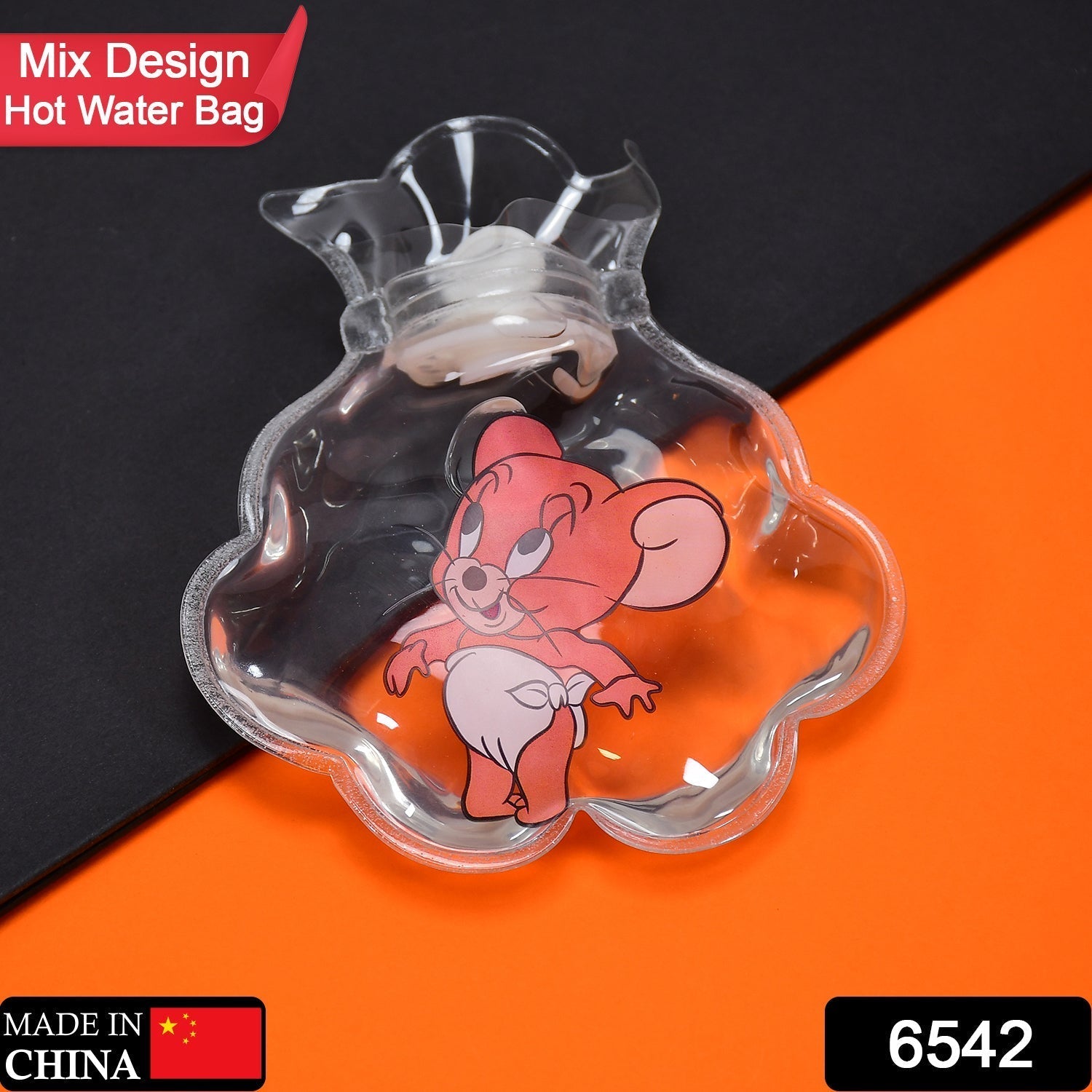 Transparent Multi - Design Hot Water Bag with Cover for Pain Relief - infinityexculsivestore.com