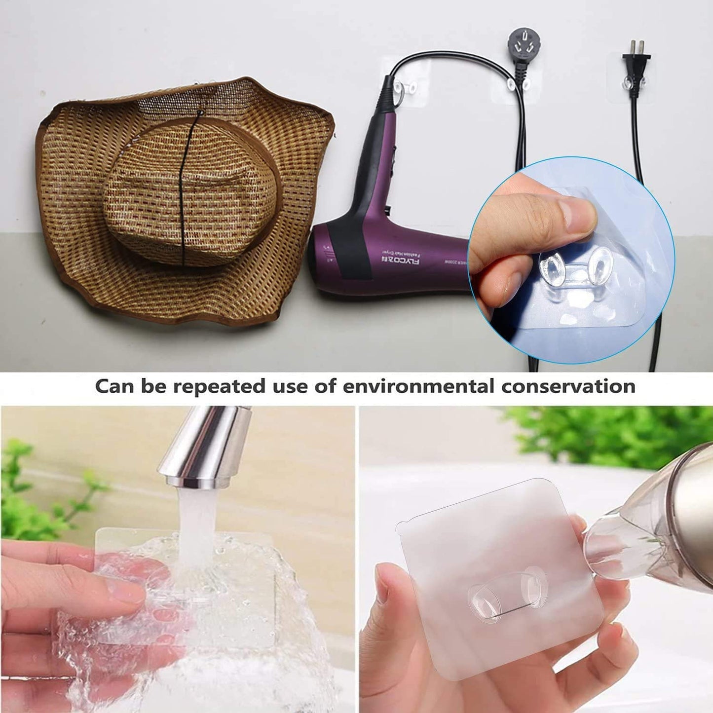 Transparent Multi - Function Wall Storage Hooks - infinityexculsivestore.com