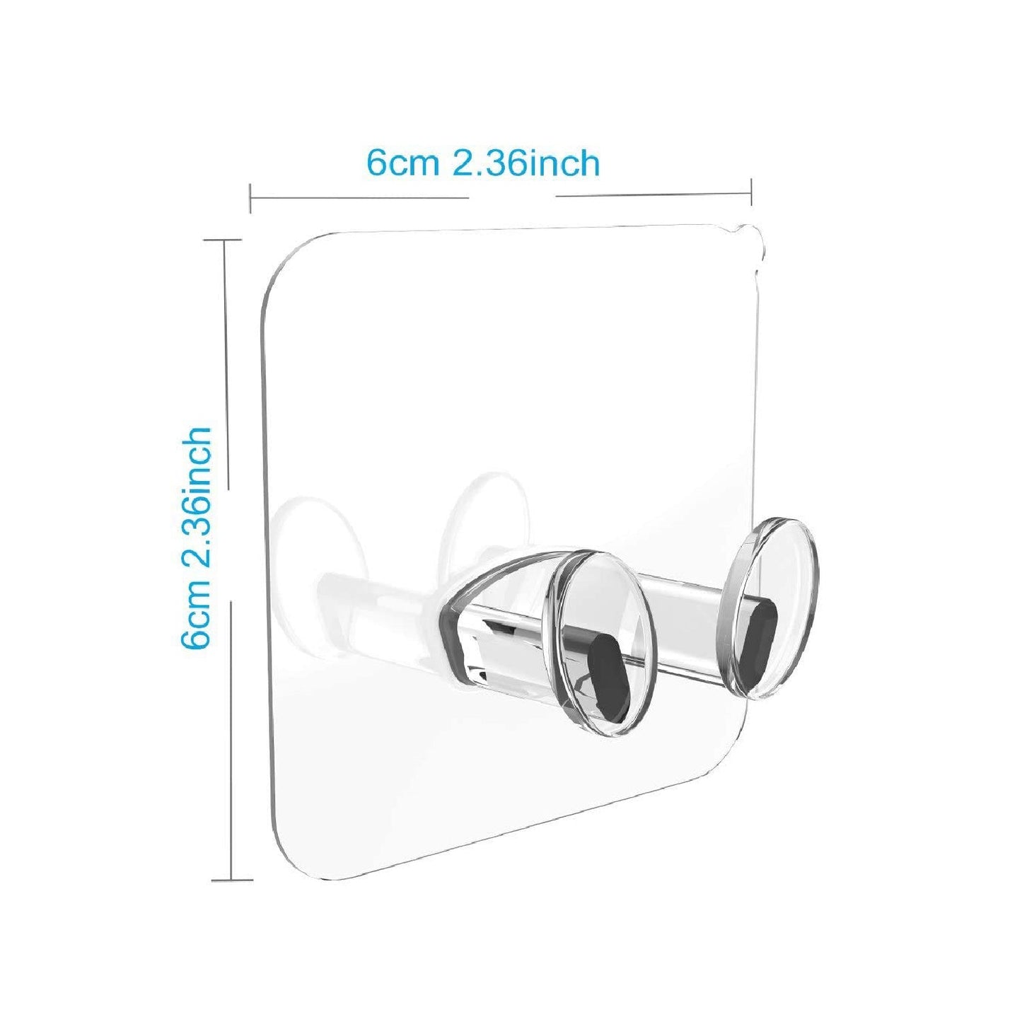 Transparent Multi - Function Wall Storage Hooks - infinityexculsivestore.com