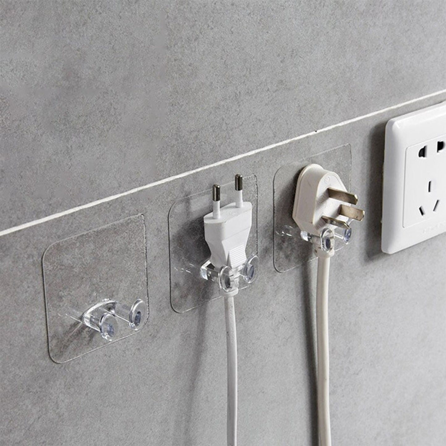 Transparent Multi - Function Wall Storage Hooks - infinityexculsivestore.com