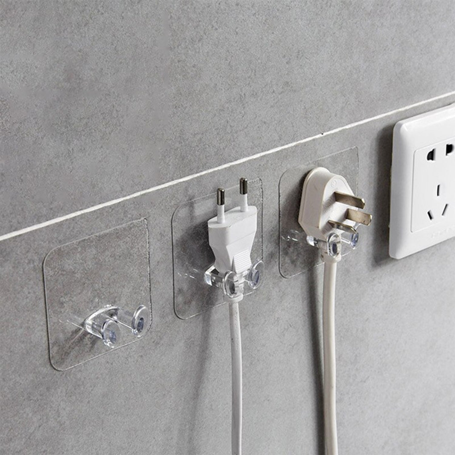 Transparent Multi - Function Wall Storage Hooks - infinityexculsivestore.com