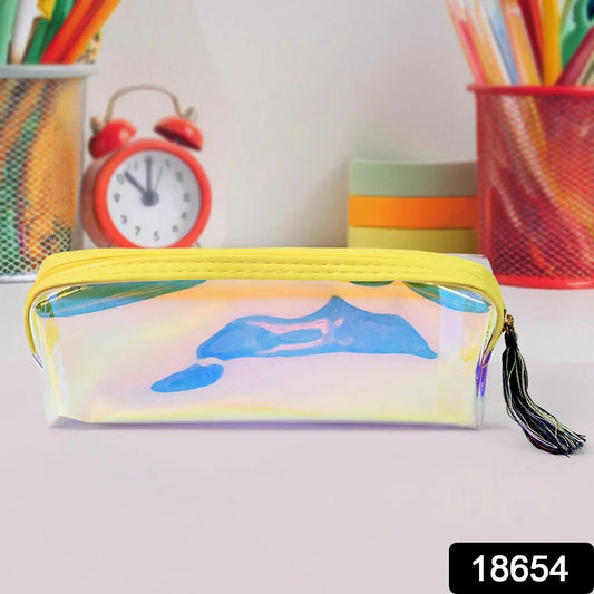 Transparent Pencil Pouch / Case PVC Waterproof Pen Bag (1 Pc) - infinityexculsivestore.com