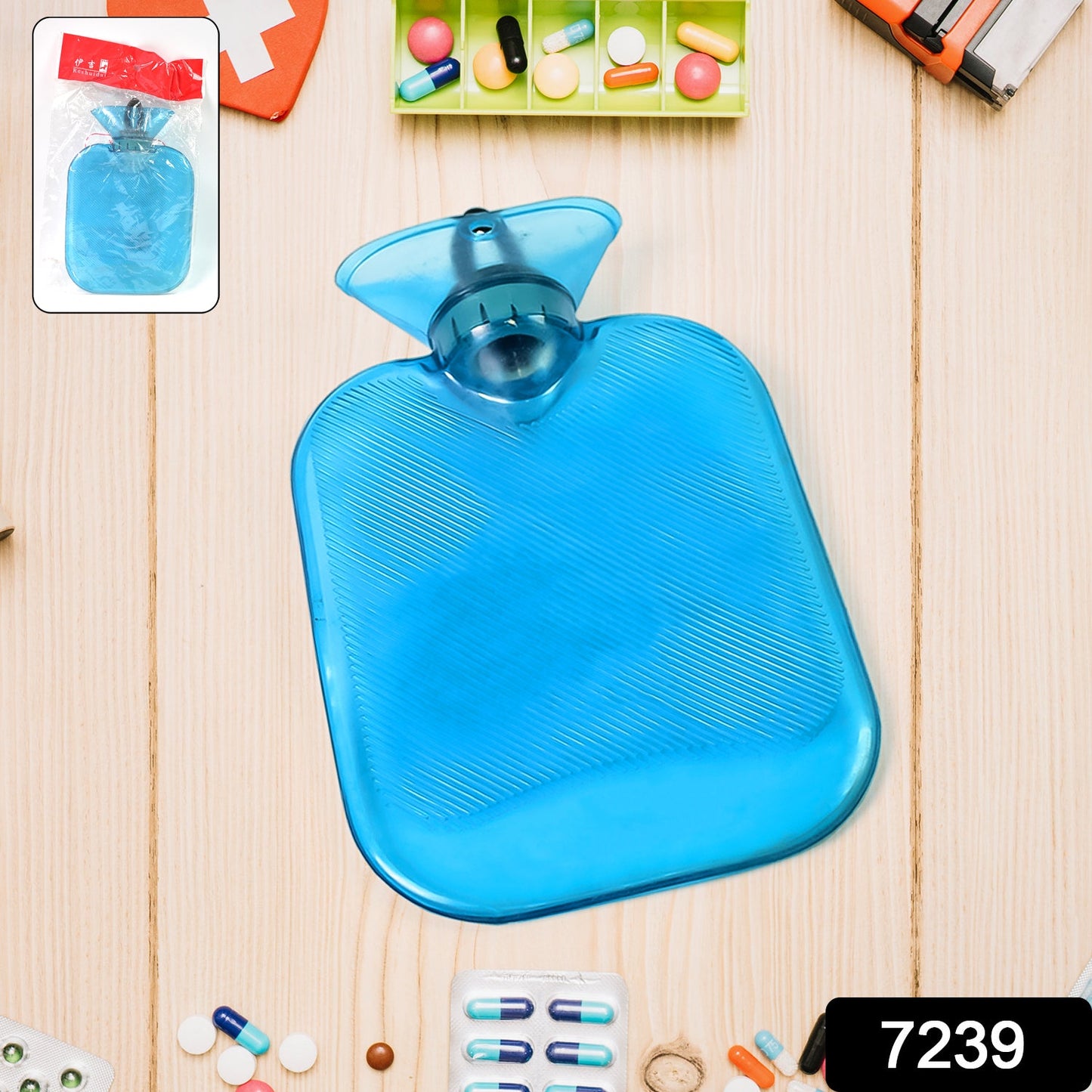 Transparent Personal Care Rubber Hot Water Heating Bag for Pain Relief (Small) - infinityexculsivestore.com