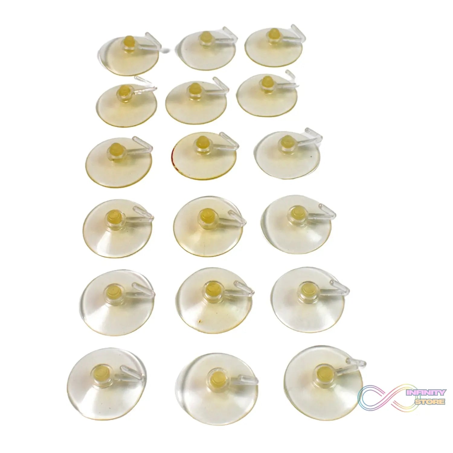 Transparent Rubber Vacuum Sucker, Suction Cup Hooks (18 Pcs Set) - infinityexculsivestore.com