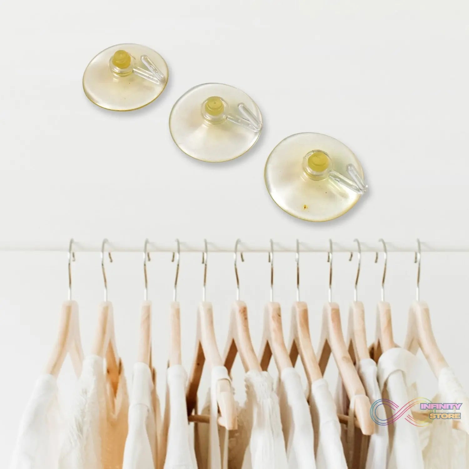 Transparent Rubber Vacuum Sucker, Suction Cup Hooks (18 Pcs Set) - infinityexculsivestore.com