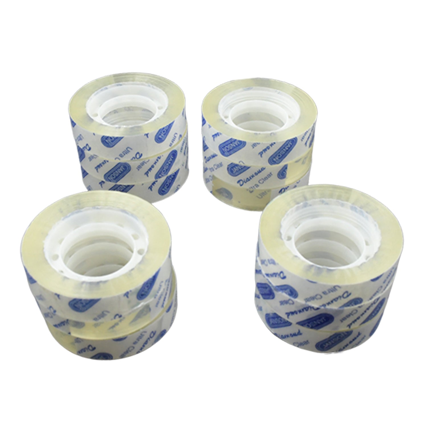 Transparent Tape Refills, Clear Tape, Cello Tape, All - Purpose Transparent Glossy Tape for Office, Home, School - 1.2cm X 30 Meter Per Roll (12 Pc Set) - infinityexculsivestore.com