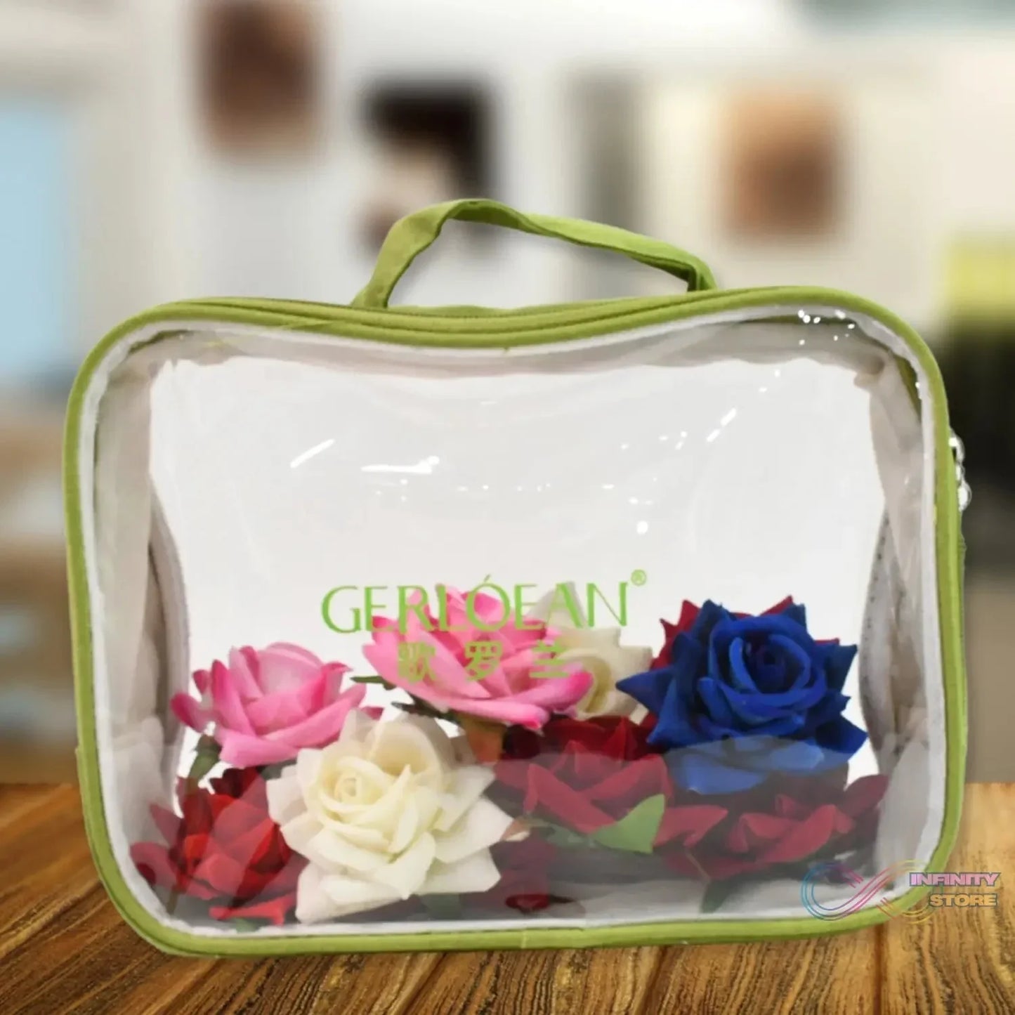 Transparent Zipper Closing Pouch (1 Pc / Big) - infinityexculsivestore.com