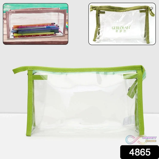 Transparent Zipper Closing Pouch (1 Pc) - infinityexculsivestore.com