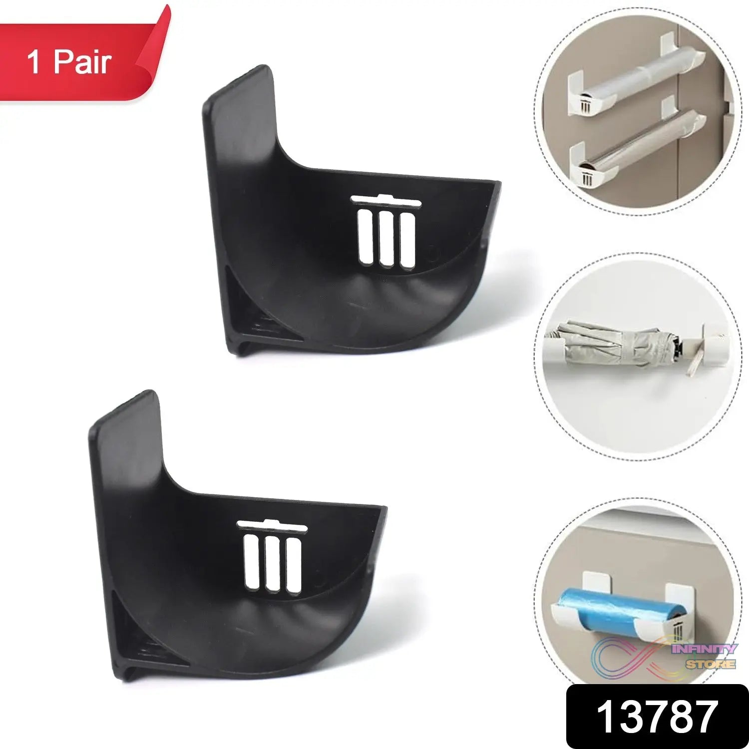 Trash Bag Holder, Wall Mounted Trash Bags Storage Rack (1 Pair) - infinityexculsivestore.com