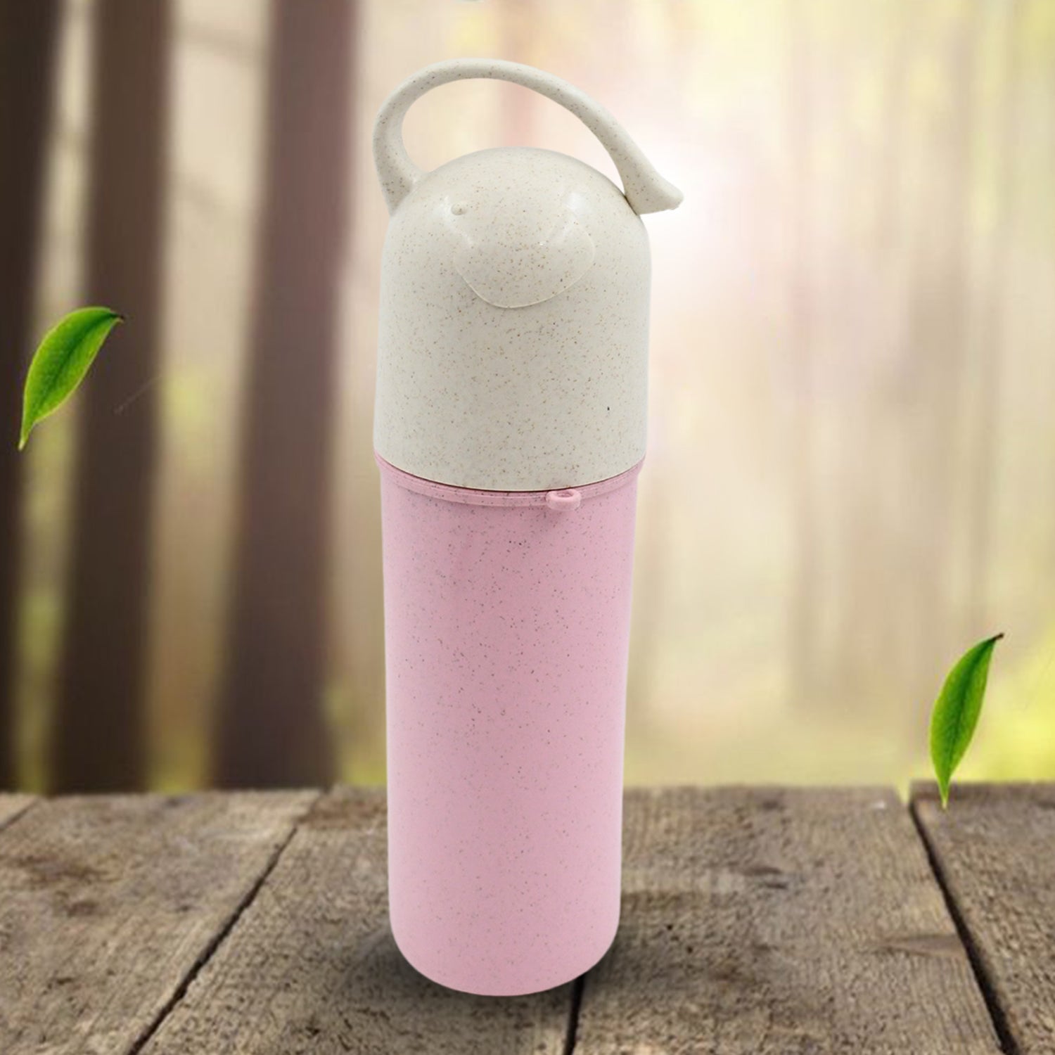 Travel Coffee Cup Portable Water Bottle Wheat Straw Coffee Tea Mug Coffee Mug with Lids & Handle for Coffee Tea Portable for School (300 ML Approx) - infinityexculsivestore.com