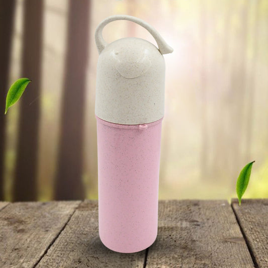Travel Coffee Cup Portable Water Bottle Wheat Straw Coffee Tea Mug Coffee Mug with Lids & Handle for Coffee TeaΒ Portable for SchoolΒ (300 ML Approx) - infinityexculsivestore.com