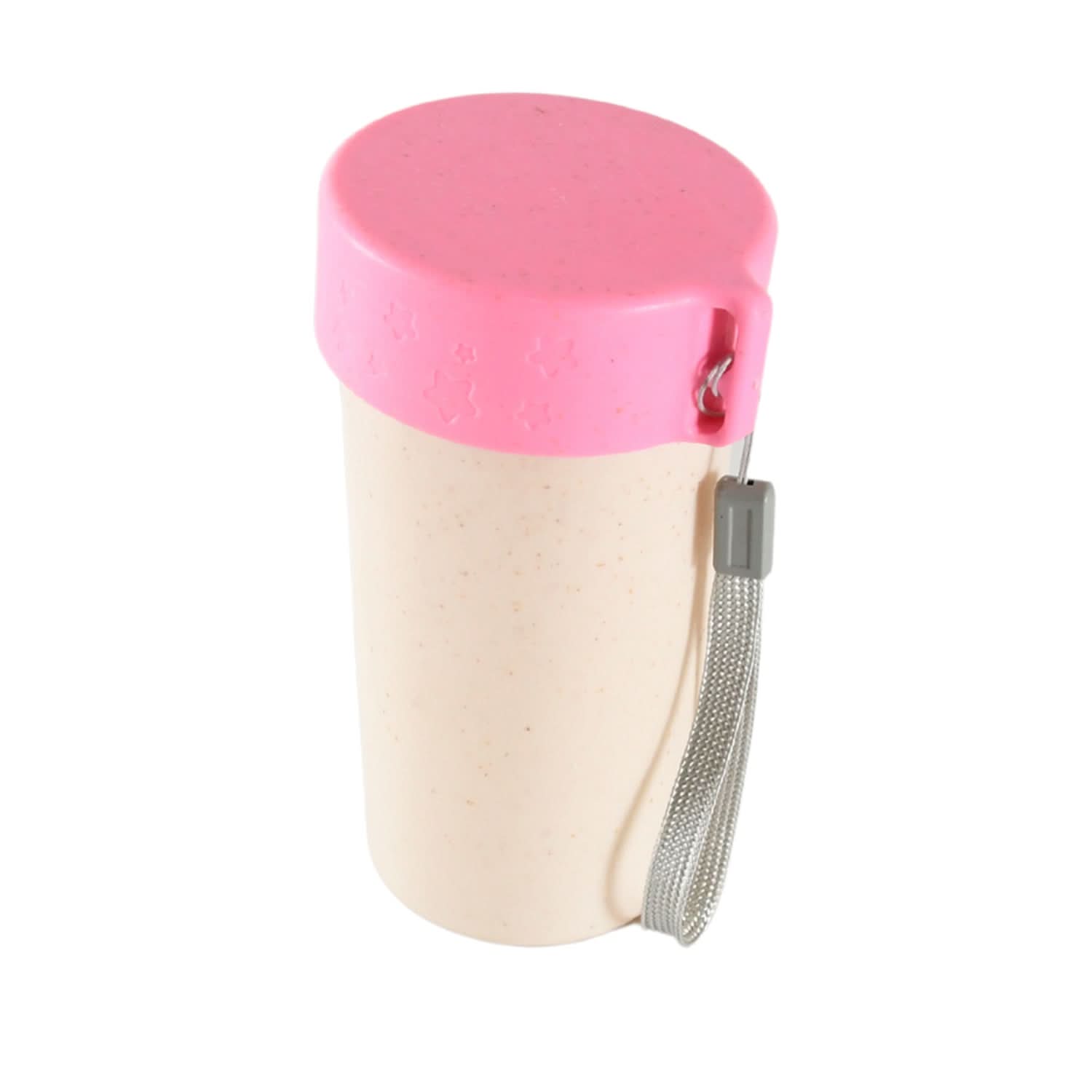 Travel Coffee Cup Portable Water Bottle Wheat Straw Coffee Tea Mug Coffee Mug with Lids for Coffee Tea (300 ML Approx) - infinityexculsivestore.com