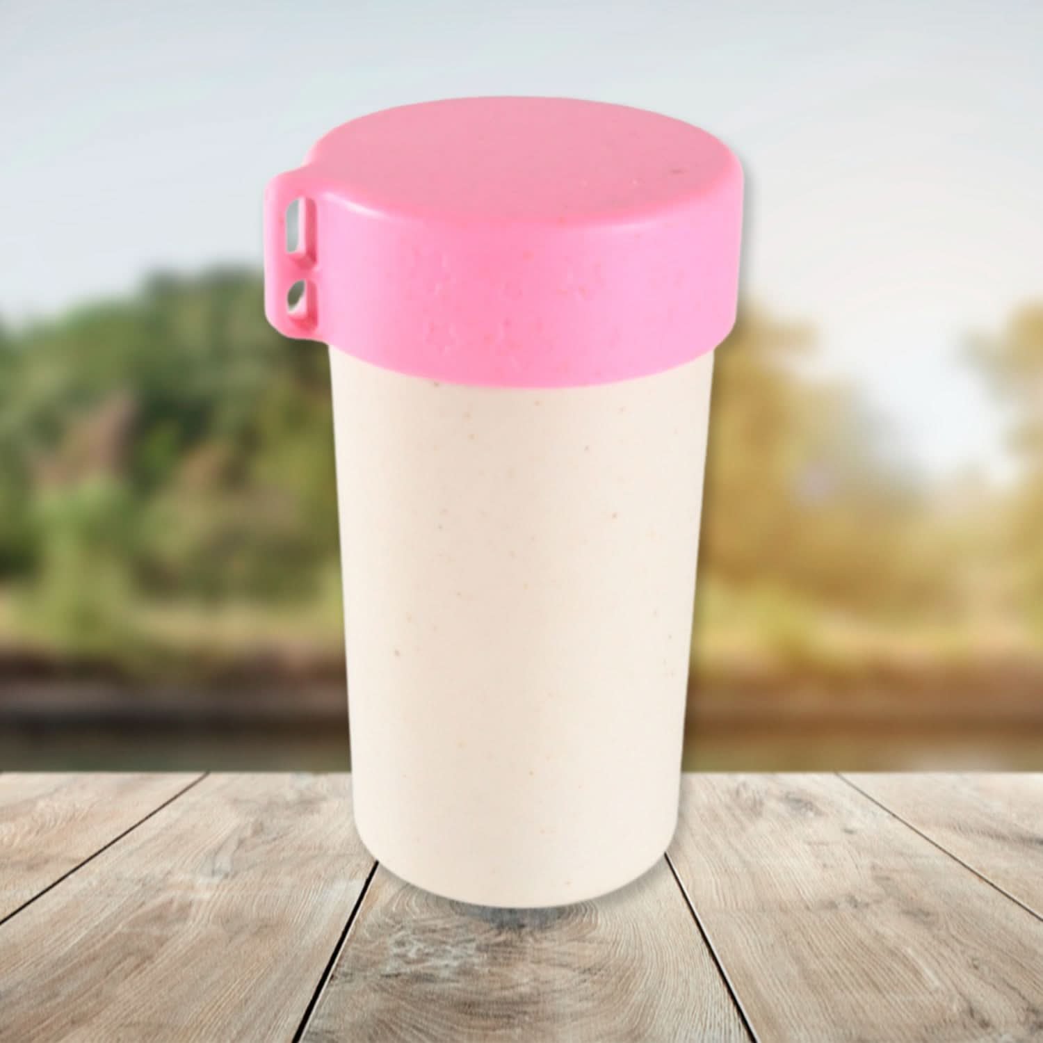 Travel Coffee Cup Portable Water Bottle Wheat Straw Coffee Tea Mug Coffee Mug with Lids for Coffee Tea (300 ML Approx) - infinityexculsivestore.com