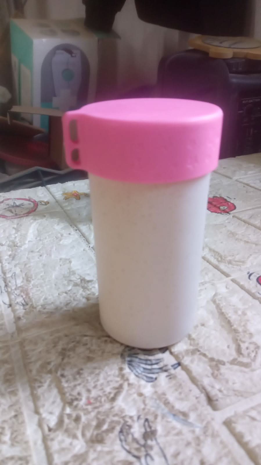 Travel Coffee Cup Portable Water Bottle Wheat Straw Coffee Tea Mug Coffee Mug with Lids for Coffee Tea (300 ML Approx) - infinityexculsivestore.com