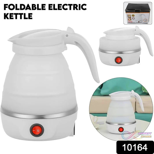 Travel Folding Electric Kettle 600W - (304 Stainless Steel & Silicone) - infinityexculsivestore.com