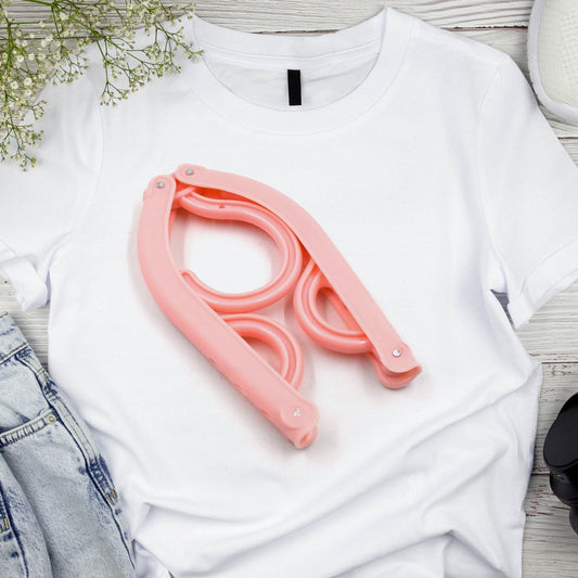 Travel Hangers, Portable Folding Clothes Hangers for Scarves Suits Trousers Pants Shirts Socks Underwear Travel Home Foldable Clothes Drying Rack - infinityexculsivestore.com