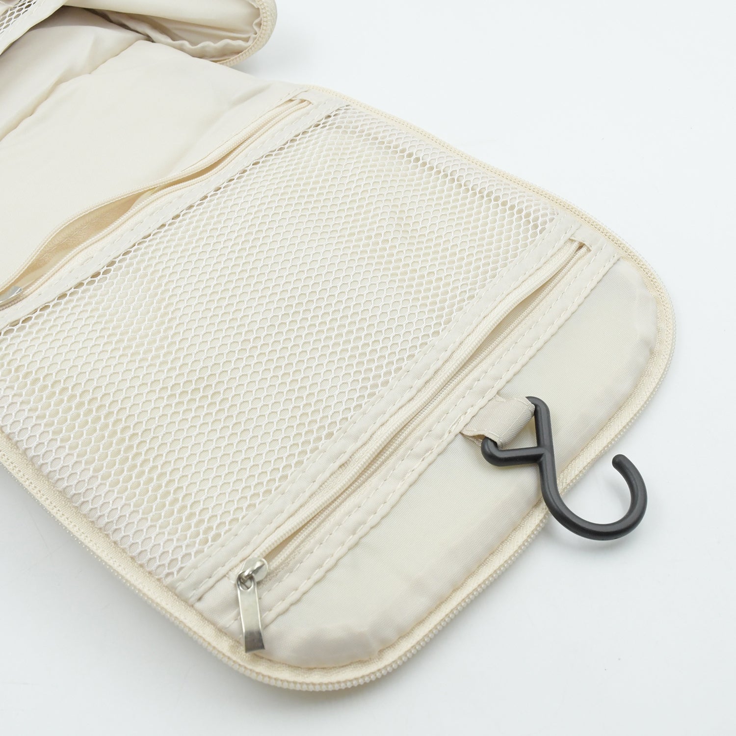 Travel Wash Bag Multi - Functional Waterproof Cosmetic Storage Bag Handheld Foldable Hook Cosmetic Bag with Zipper Closure Handbag Portable Classification Bags (1Pc) - infinityexculsivestore.com