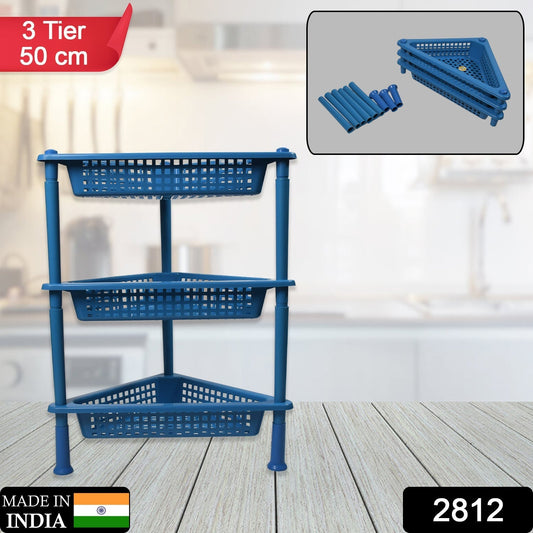 Triangle 3 - Tier Plastic Storage Rack for Kitchen, Bathroom & Office - infinityexculsivestore.com