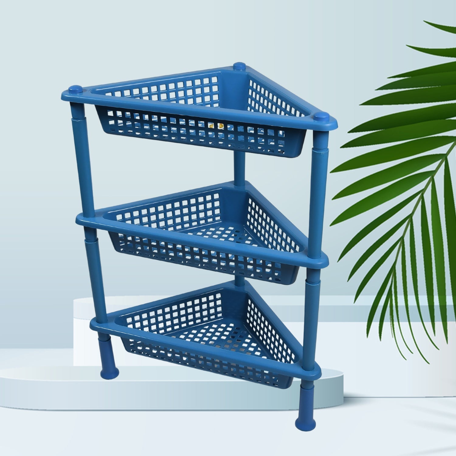 Triangle 3 - Tier Plastic Storage Rack for Kitchen, Bathroom & Office - infinityexculsivestore.com