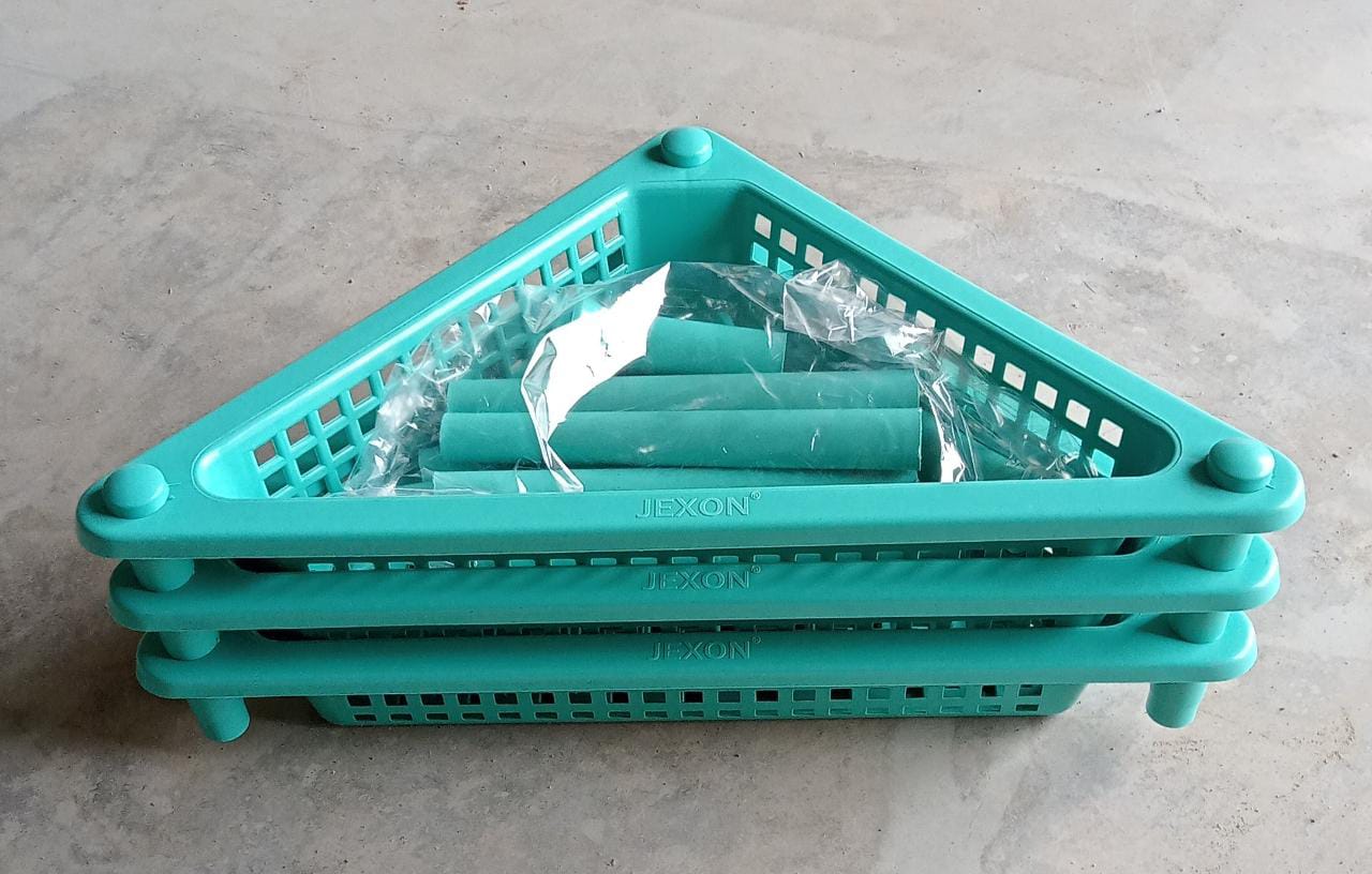 Triangle 3 - Tier Plastic Storage Rack for Kitchen, Bathroom & Office - infinityexculsivestore.com