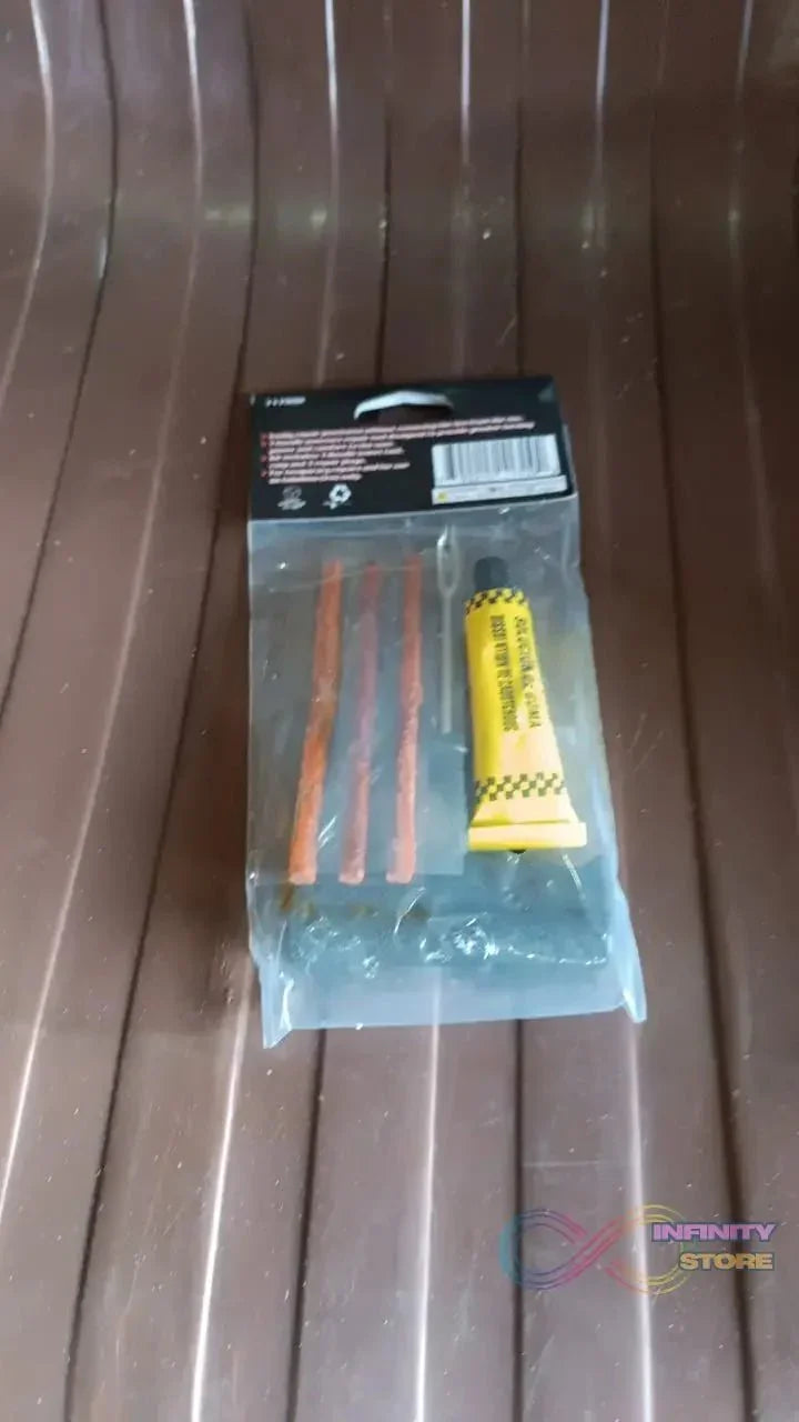 Tyre Puncture Repair Kit with 3 Seal Strips (5 Pcs Set) - infinityexculsivestore.com