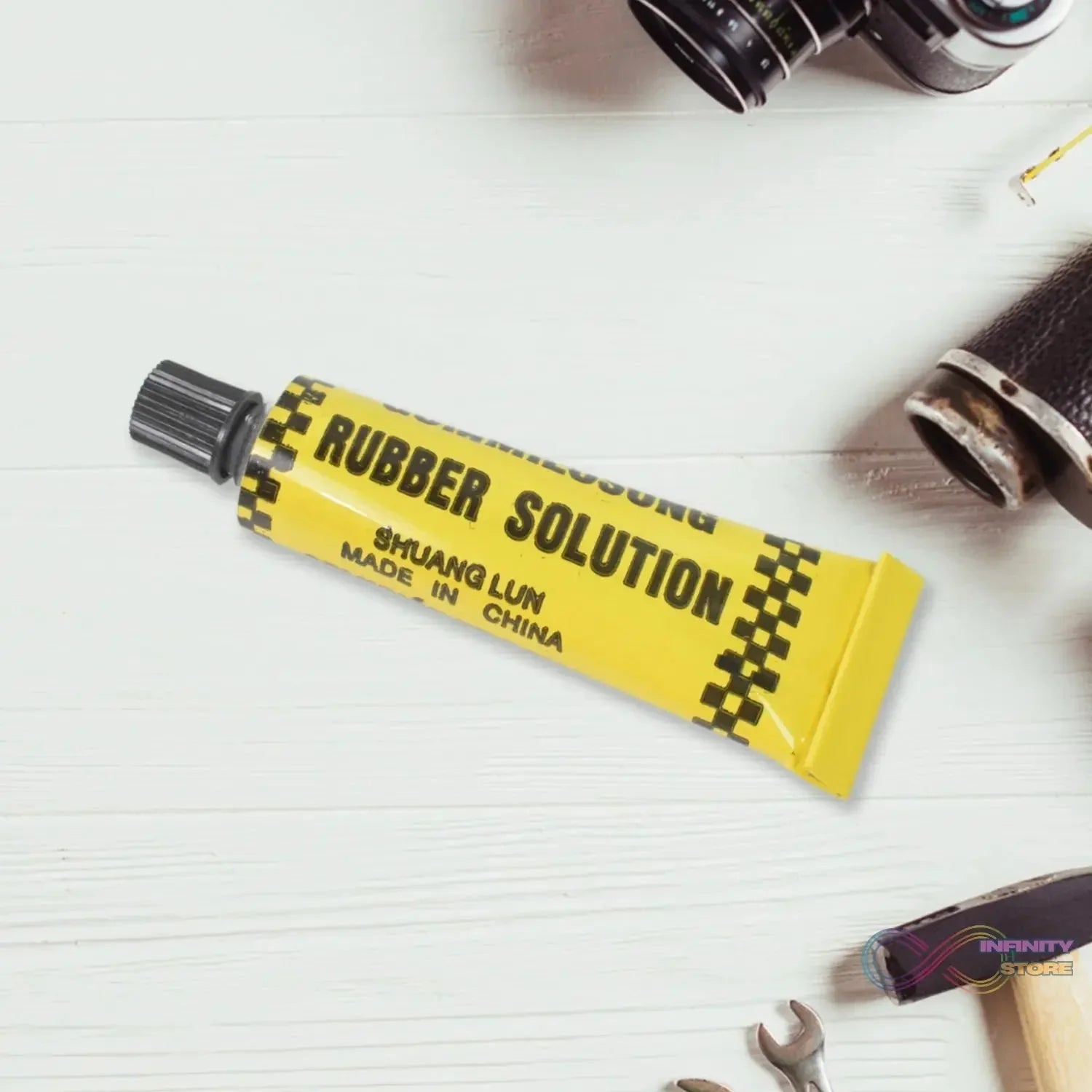 Tyre Repair Puncture Kit with 5 Rubber Strips (8 Pcs Set) - infinityexculsivestore.com
