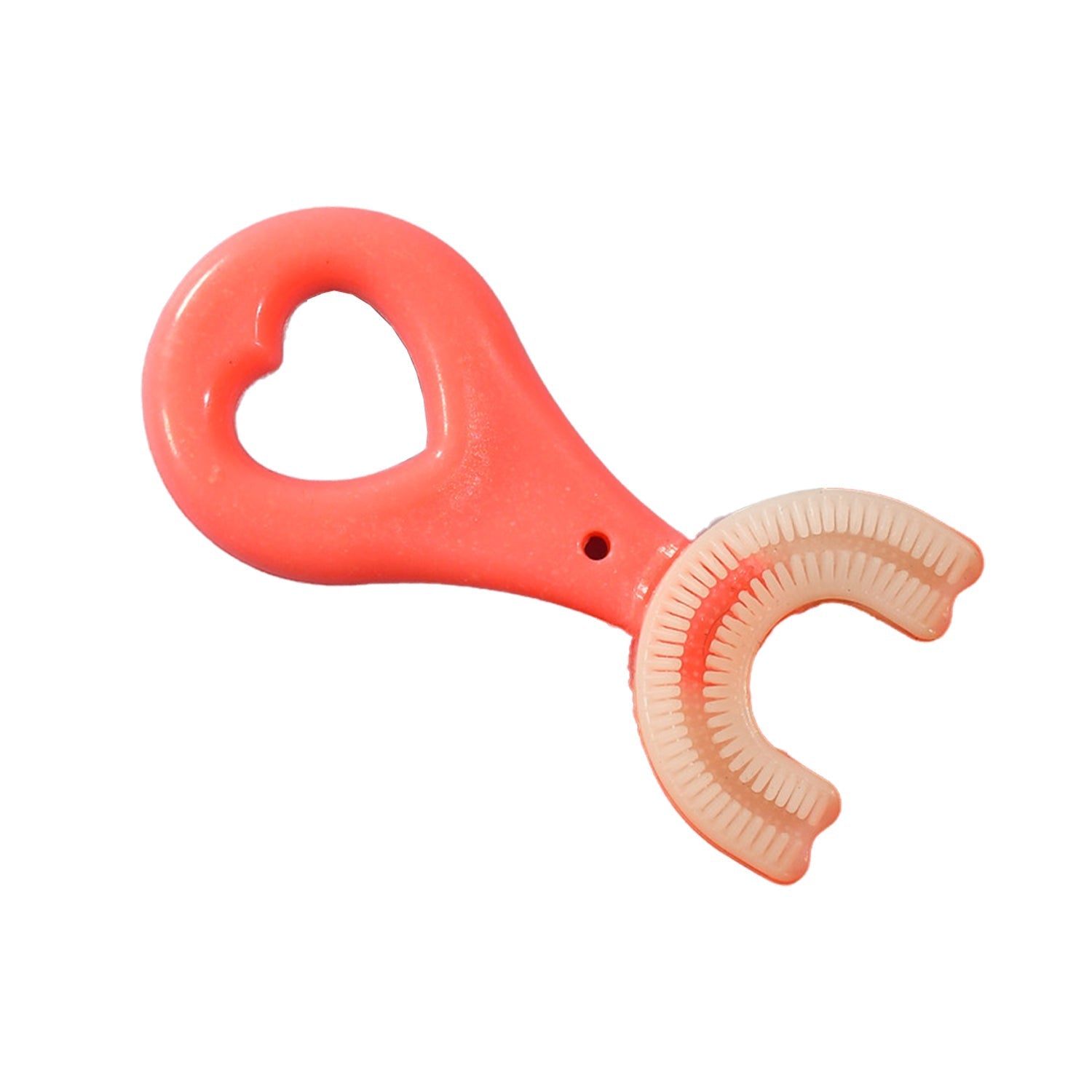 U - Shaped Toothbrush for Kids, 2 - 6 Years Kids Baby Infant Toothbrush, Food Grade Ultra Soft Silicone Brush Head. - infinityexculsivestore.com