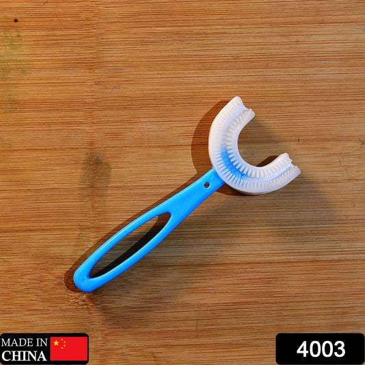 U - Shaped Toothbrush for Kids Manual Whitening Toothbrush Silicone Brush Head for Kids Children Infant Toothbrush For 2 - 6 Years - infinityexculsivestore.com