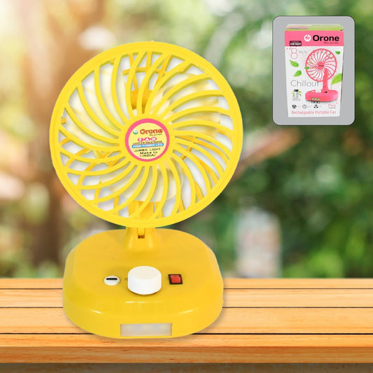 USB - C Type Rechargeable Portable Fan With LED Light Heavy Duty Motor & Foldable Fan With Charging Port Home, Outdoor, Temple - infinityexculsivestore.com