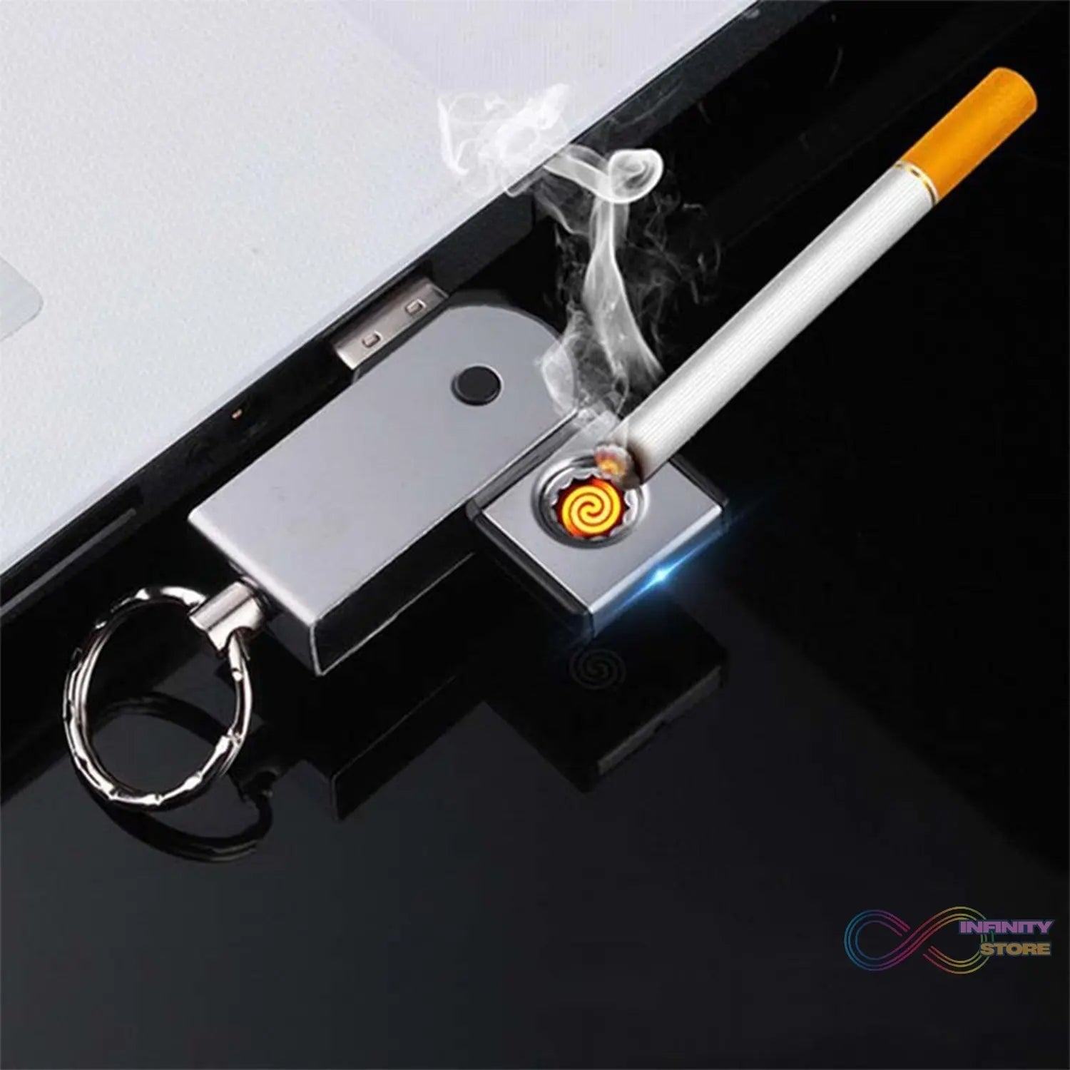 USB Mini Portable Lighters With Thin Metal Creative - infinityexculsivestore.com
