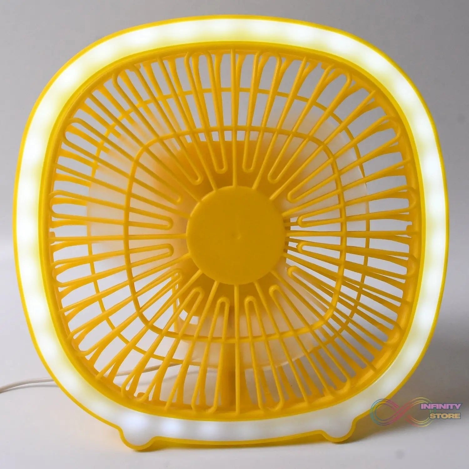 USB PORTABLE MINI DESK FAN WITH LIGHT (1 PC) - infinityexculsivestore.com