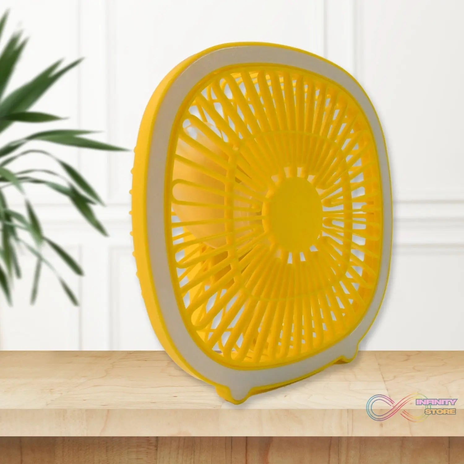 USB PORTABLE MINI DESK FAN WITH LIGHT (1 PC) - infinityexculsivestore.com